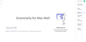 Grammarly for Mac Mail usage